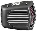 K&N Street Metal Intake System for 01-16 Harley-Davidson Softail/Dyna - Shaker Black-1