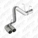 MBRP 11-15 Chevy/GMC 2500/3500 4in Filter Back Dual Outlet Single Side Alum Exhaust System-1