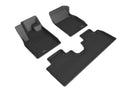 3D MAXpider 2021 Ford Mustang Mach-E Kagu 1st & 2nd Row Floormat - Black-1