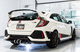 AWE Tuning 2017+ Honda Civic Type R Track Edition Exhaust w/Front Pipe & Triple Chrome Silver Tips - 0