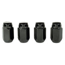 McGard Hex Lug Nut (Cone Seat) 1/2-20 / 13/16 Hex / 1.5in. Length (4-Pack) - Black-1