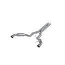 MBRP 15-17 Ford Mustang GT 5.0 3in Cat Back Dual Split Rear Race Version 4.5in Tips - T409-1