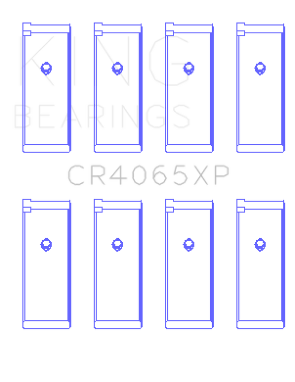 King Engine Bearings Nissan KA-24DE Performance Rod Bearing Set - Size +0.25mm