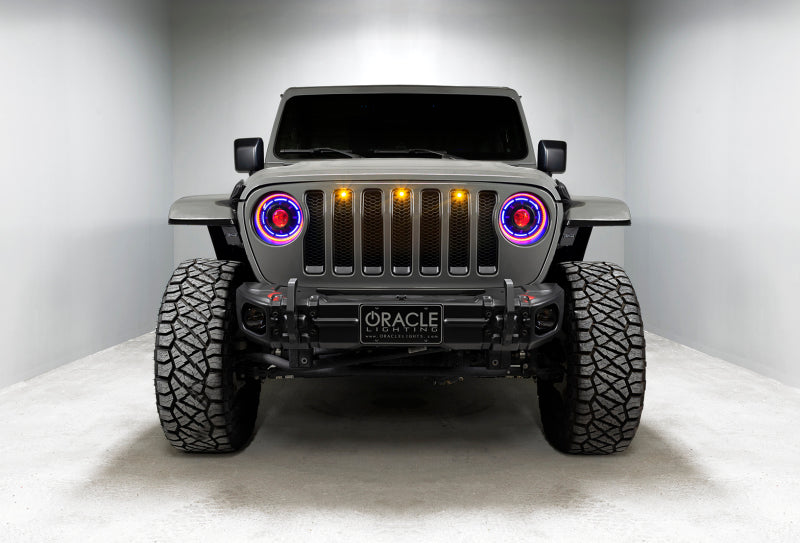 Oracle Pre-Runner Style LED Grille Kit for Jeep Gladiator JT - Amber