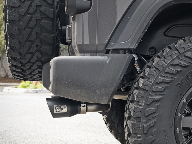 aFe Rebel Series 2.5in 409 SS Axle-Back Exhaust w/ Black Tips 2018+ Jeep Wrangler (JL) V6 3.6L - 0