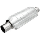 MagnaFlow Univ Cat Conv 2in Inlet/Outlet Ctr/Ctr Round 11in Body L x 5.125in W x 15in Overall L-1