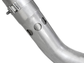aFe Atlas Exhaust 4in DPF-Back Exhaust Aluminized Steel Polished Tip 11-14 ford Diesel Truck V8-6.7L - 0