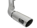 aFe ATLAS 5in DPF-Back Alum Steel Exhaust System w/Polished Tip 2017 Ford Diesel Trucks V8-6.7L (td)-4