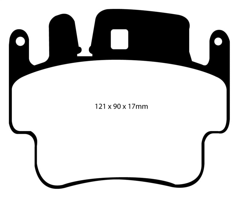 EBC 98-05 Porsche 911 996 3.4 Carrera 2 (Iron Rotor) Redstuff Frt Brake Pad (Check EBC Fit Guide) - 0