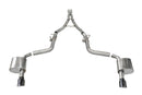 Corsa 2015-2023 Charger SRT/Hellcat/Redeye 2.75in Valved Catback DRE w/ Single 4.5in Blk PVD Tips-1