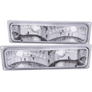 ANZO 1988-1998 Chevrolet C1500 Euro Parking Lights Chrome-1