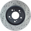 StopTech 00-09 S2000 Slotted & Drilled Left Front Rotor-1