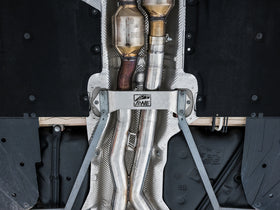 AWE Tuning BMW F8X M3/M4 Track Edition Cat-Back Exhaust - Chrome Silver Tips - 0