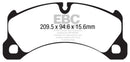EBC 10+ Porsche Cayenne 3.6 Yellowstuff Front Brake Pads-2