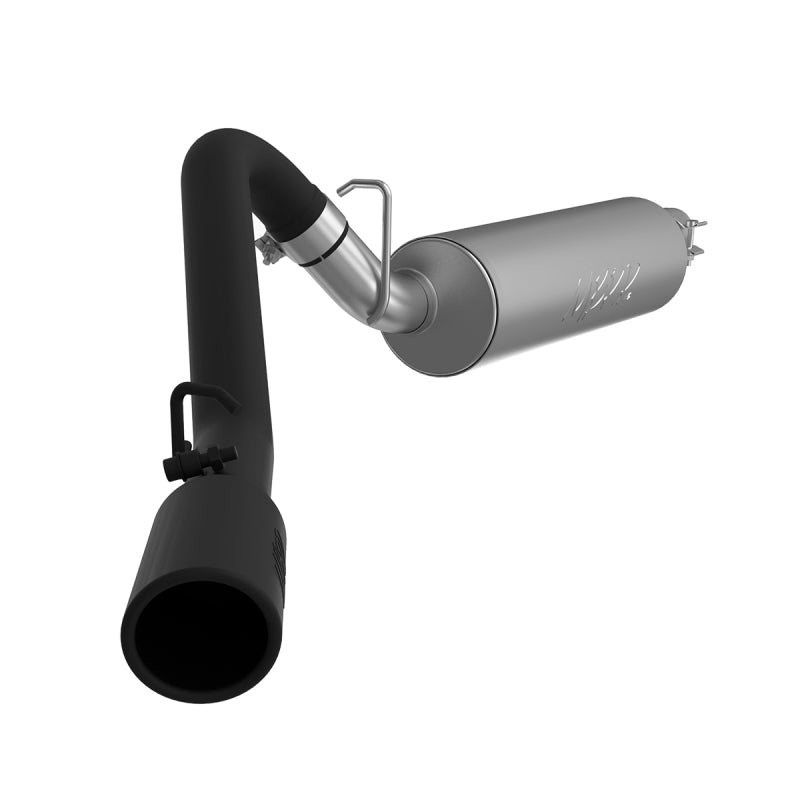 MBRP 97-99 Jeep Wrangler (TJ) Inline-4 2.5L, Inline-6 4.0L 2 1/2in Cat Back Single Side Black Coated - 0