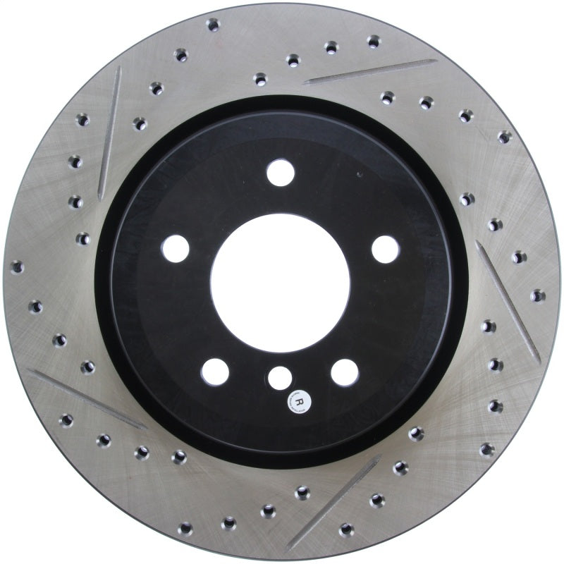 StopTech 06 BMW 330 / 07-09 BMW 335 Slotted & Drilled Right Rear Rotor - 0