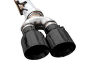 AWE Tuning 4th Gen GM 1500 6.2L 0FG Cat-Back Split Rear Exit (w/ Bumper Cutouts) - Quad Diamond Tips-5