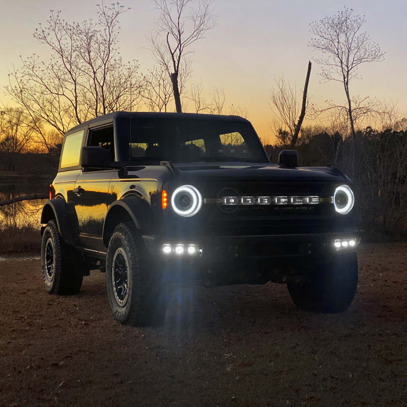 ORACLE Lighting 21-22 Ford Bronco Triple LED Fog Light Kit for Steel Bumper - White - 0