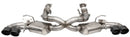 Corsa 2020-25 Corvette C8 3in Valved Cat-Back 4.5in Blk Quad Tips - Fits Factory Perf Exhaust w/ AFM-3