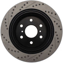 StopTech 05-10 GMC Sierra (w/ Rear Drum) / 07-09 GMC Yukon Rear Right Slotted & Drilled Rotor-9