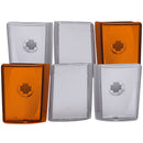 ANZO Corner Lights 1988-1993 Chevrolet C1500 Euro Corner Lights 4 Crystal Chrome / 2 Crystal Amber-1