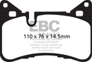 EBC 14 Mercedes-Benz C63 AMG (W204) 6.2 Redstuff Rear Brake Pads-1