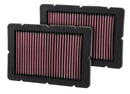 K&N Replacement Air Filter 05-09 Ferrari F360 11.125in O/S Length x 7.625 O/S Width x 1.313in H-4