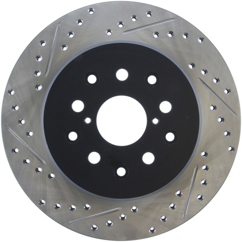 StopTech 5/93-98 Toyota Supra Right Rear Slotted & Drilled Rotor - 0