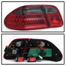 xTune Mercedes Benz W210 E-Class 96-02 LED Tail Lights Red Smoke ALT-CL-MBW210-LED-RSM-5
