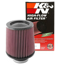 K&N Round Tapered Universal Air Filter 3 inch Flange 6 inch Base 5 inch Top 6 inch Height-6