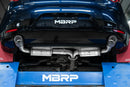 MBRP 19-23 Mazda 3 Hatchback T304SS 2.5in Axle-Back, Dual Rear Exit Street Profile-2