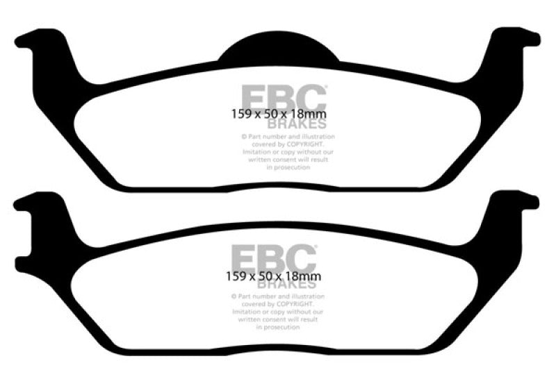 EBC 11 Ford F150 3.5 Twin Turbo (2WD) 6 Lug Greenstuff Rear Brake Pads - 0