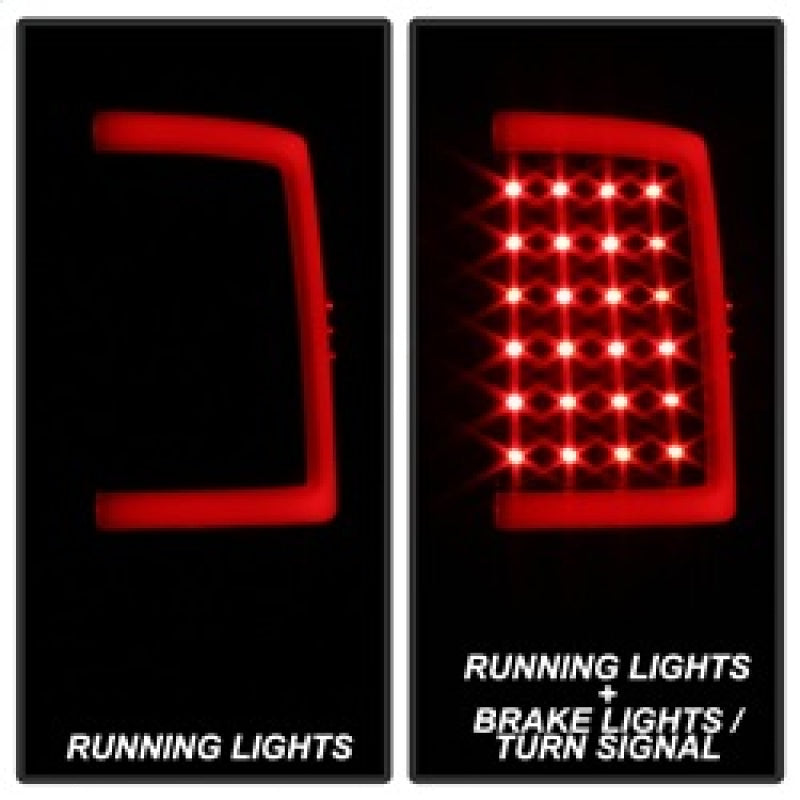 xTune 13-18 Dodge Ram 1500 (LED Model Only) LED Tail Lights - Blk Smk (ALT-ON-DRAM13V2-LBLED-BSM)