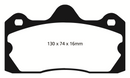 EBC 10+ Lotus Evora 3.5 Yellowstuff Rear Brake Pads-1