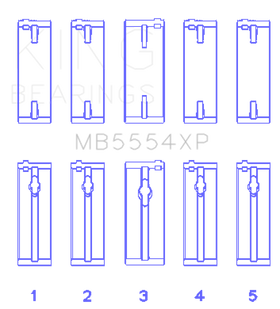 King Engine Bearings Toyota 3SGTE Performance Main Bearing Set - Size STD