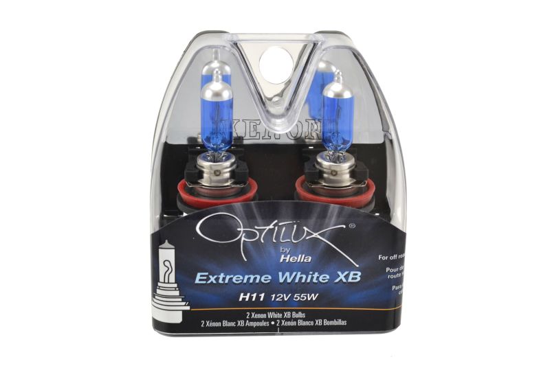 Hella H11 12V 55W Xenon White XB Bulb (Pair) - 0