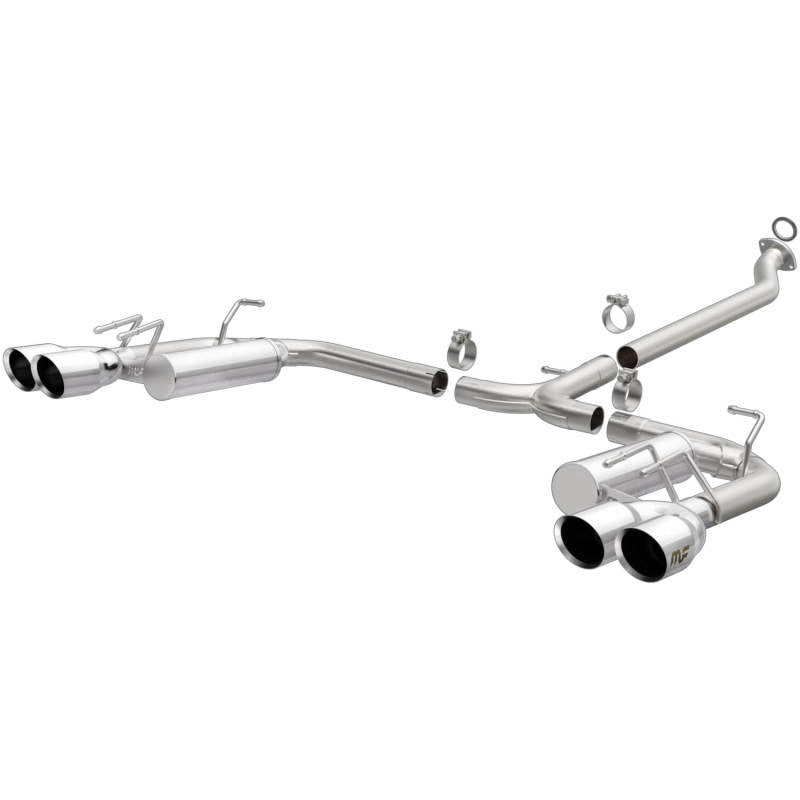 MagnaFlow 18-19 Toyota Camry XSE 2.5L (FWD) Street Series Cat-Back Exhaust w/4in Polished Quad Tips - 0