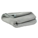Chemical Guys Waffle Weave Gray Matter Microfiber Drying Towel - 36in x 25in-1
