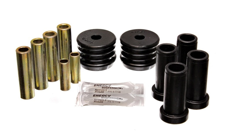 Energy Suspension 64-75 BMW 2002 Black Rear Control Arm Bushing Set - 0