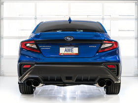 AWE Tuning 2022+ VB Subaru WRX Track Edition Exhaust - Diamond Black Tips - 0