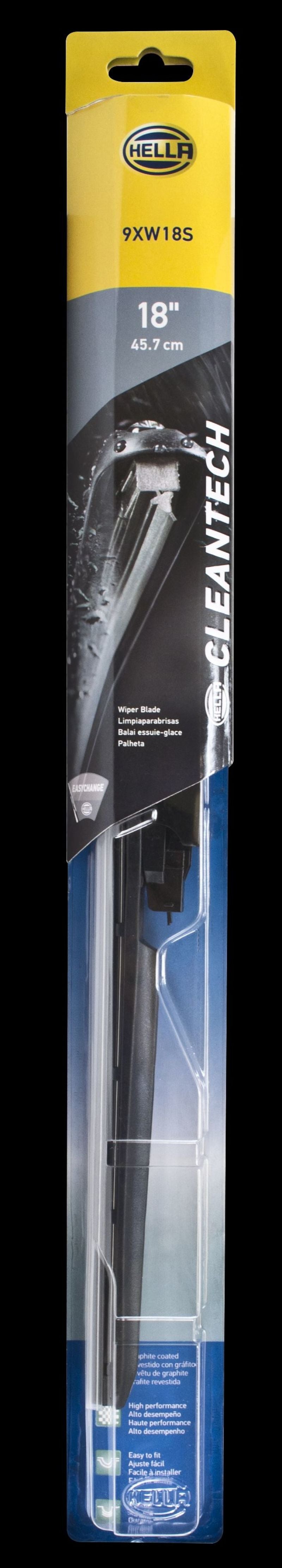 Hella Clean Tech Wiper Blade 18in - Single - 0