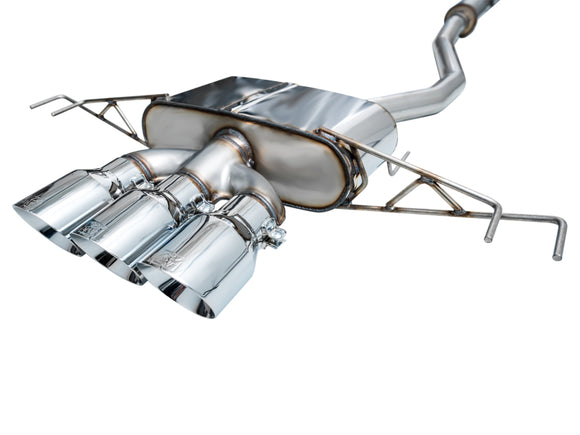 AWE Tuning 2023 Honda Civic Type R FL5 Touring Edition Exhaust w/ Triple Chrome Silver Tips