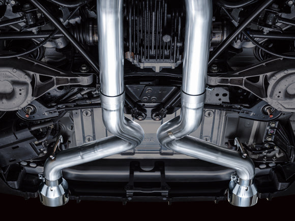 AWE Tuning 2023 Nissan Z RZ34 RWD Track Edition Cat-Back Exhaust System w/ Chrome Silver Tips