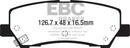 EBC 15+ Ford Mustang 2.3 Turbo Yellowstuff Rear Brake Pads-2
