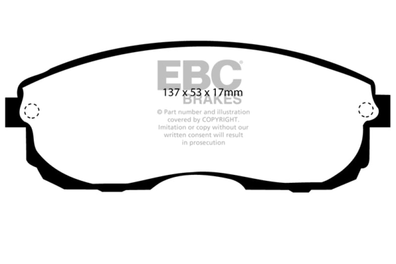 EBC 99-01 Infiniti G20 2.0 Yellowstuff Front Brake Pads - 0