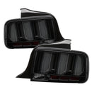 Spyder 05-09 Ford Mustang (White Light Bar) LED Tail Lights - Smoke ALT-YD-FM05V3-LED-SM-1