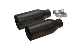 Corsa 2017-2020 Ford F-150 Raptor 3in Inlet / 5in Outlet Black Cerakote Tip Kit (For Corsa Exh Only) - 0