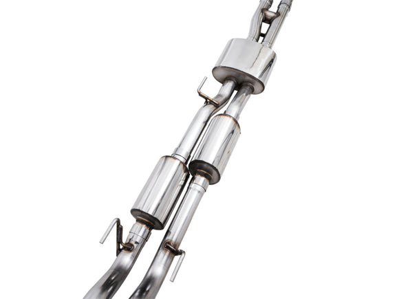 AWE Tuning 16-22 Toyota Tacoma 0FG Cat-Back Exhaust w/ BashGuard - Dual Diamond Black Tips