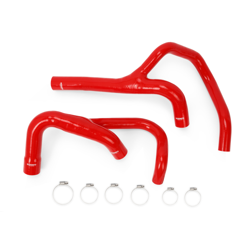 Mishimoto 13-14 Dodge Ram 6.7L Cummins Silicone Radiator Hose Kit Red - 0