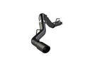 MBRP 2020+ GMC/Chevy 2500/3500 6.6L Duramax 4in Mand Bent Tubing Pro-Ser Cat Back Single Side - Blk-1